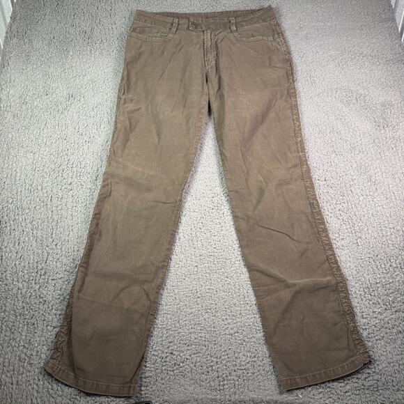 Kenzo Homme Pants Mens 34x34 Brown Linen Blend Relaxed Straight Chino - Picture 4 of 16